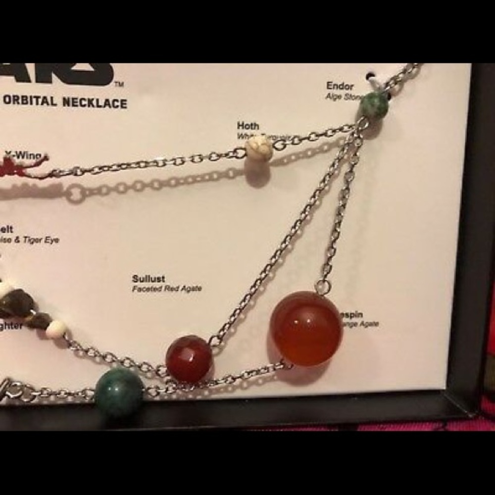 Star Wars Solar Orbit Solar Necklace, Silver Plate - Picture 7 of 8